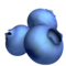 Blueberries emoji on Apple